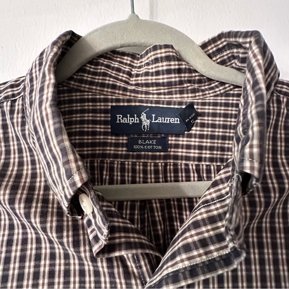 Ralph Lauren Men's Brown Plaid Shirt Size XL - Picture 5 of 11